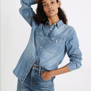 Denim Button-up Shirt
